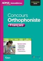 Couverture du livre « Concours orthophoniste français » de Dominique Dumas aux éditions Vuibert