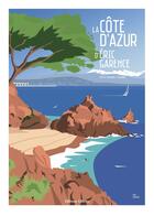 Couverture du livre « La Côte d'Azur d'Eric Garence » de Eric Garence aux éditions Gilletta