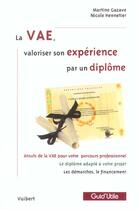 Couverture du livre « Valoriser Son Experience Professionnelle Par Un Diplome » de Gazave et Hennetier aux éditions Vuibert