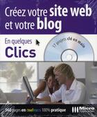 Couverture du livre « Créez votre site web et votre blog » de Alexandre Boni aux éditions Micro Application