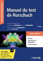 Couverture du livre « Manuel du test de Rorschach » de Jacqueline Richelle et Pierre Debroux aux éditions De Boeck Superieur