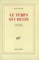 Couverture du livre « Le temps qui reste essai d'autobiographie professionnelle » de Jean Daniel aux éditions Gallimard (patrimoine Numerise)