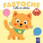 Couverture du livre « Colle et colorie - le chat » de  aux éditions Yoyo Books