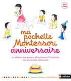 Couverture du livre « Ma pochette Montessori ; anniversaire » de Adeline Charneau aux éditions Nathan
