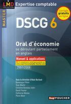 Couverture du livre « Oral d'économie ; master 6 dscg » de Dominique Plihon aux éditions Foucher