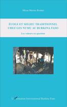 Couverture du livre « École et milieu traditionnel chez le Numu au Burkina Faso ; les valeurs en question » de Barro Missa Marius aux éditions L'harmattan