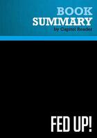 Couverture du livre « Summary: fed up! - review and analysis of rick perry's book » de Businessnews Publish aux éditions Political Book Summaries