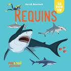 Couverture du livre « Saisissants pop-up requins » de David Hawcock aux éditions Nuinui Jeunesse