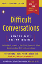 Couverture du livre « Difficult Conversations: How To Discuss What Matters Most » de Stone/Patton/Heen aux éditions Adult Pbs