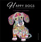 Couverture du livre « Happy dogs ! à colorier et à encadrer » de  aux éditions Dessain Et Tolra