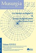 Couverture du livre « Les formes cycliques ii & formet et signification chez franz liszt - musurgia vol xxvii n 2-2020 » de Boulan/Herold aux éditions Eska