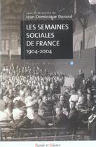 Couverture du livre « Semaines sociales de france » de Durand Jd aux éditions Parole Et Silence