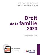 Couverture du livre « Droit de la famille (édition 2020) » de Francoise Hilger aux éditions Promoculture