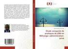 Couverture du livre « Etude comparee de pratiques de grh en rdcongo: administration-prive » de Alonga Bedan aux éditions Editions Universitaires Europeennes