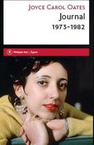 Couverture du livre « Journal 1973-1982 » de Joyce Carol Oates et Claude Seban aux éditions Philippe Rey