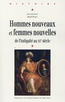 Couverture du livre « Hommes nouveaux et femmes nouvelles » de Benoit Musset aux éditions Pu De Rennes
