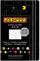 Couverture du livre « Agenda journalier 2012 ; pac man grand format noir » de Moleskine aux éditions Moleskine Papet