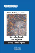 Couverture du livre « Des professionnels pour les jeunes. sociologie d'un monde fragmente » de Valerie Becquet aux éditions Champ Social