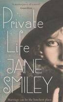 Couverture du livre « Private Life » de Jane Smiley aux éditions Faber Et Faber