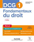 Couverture du livre « DCG 1 : fondamentaux du droit ; manuel (4e édition) » de Jean-Francois Bocquillon et Martine Mariage aux éditions Dunod