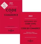 Couverture du livre « Code de commerce annoté (édition 2022) » de Nicolas Rontchevsky et Eric Chevrier et Pascal Pisoni aux éditions Dalloz