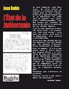 Couverture du livre « L'état de la judéomanie » de Jean Robin aux éditions Dualpha