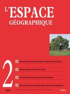 Couverture du livre « Espace geo 2019-2 » de  aux éditions Belin