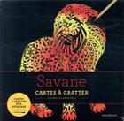 Couverture du livre « Cartes à gratter ; savane » de  aux éditions Marabout