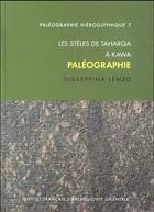 Couverture du livre « Steles de taharqa a kawa » de Lenzo Giuseppi aux éditions Ifao
