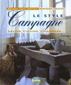 Couverture du livre « Le style campagne » de Guene/Saharoff aux éditions Rustica