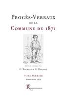 Couverture du livre « Proces-verbaux de la commune de paris de 1871 » de Bourgin-G Et Henriot aux éditions Ressouvenances