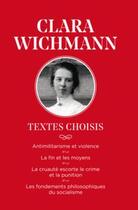 Couverture du livre « Clara Wichmann » de Clara Wichmann aux éditions Editions Libertaires