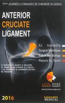 Couverture du livre « Anterior cruciate ligament » de  aux éditions Sauramps Medical