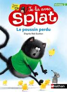 Couverture du livre « Splat et le poussin perdu » de  aux éditions Nathan