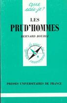 Couverture du livre « Les prud'hommes qsj 2197 » de Boubli B. aux éditions Que Sais-je ?