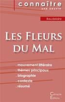 Couverture du livre « Les fleurs du mal, de Charles Baudelaire » de  aux éditions Editions Du Cenacle