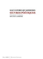 Couverture du livre « Oeuvres poétiques » de Salvatore Quasimodo aux éditions Corlevour