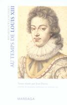Couverture du livre « Regards sur la musique au temps de Louis XIII » de Jean Duron aux éditions Mardaga Pierre