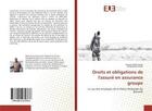 Couverture du livre « Droits et obligations de l'assure en assurance groupe - le cas des employes de la police nationale d » de Ndikumana Evariste aux éditions Editions Universitaires Europeennes