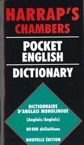 Couverture du livre « Harrap'S Chambers Pocket English Dictionary - Monolingue » de Harrap'S Unilingue aux éditions Bordas