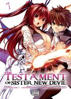 Couverture du livre « The testament of sister new devil Tome 7 » de Tetsuto Uesu et Miyakokasiwa et Nekosuke Okuma aux éditions Delcourt
