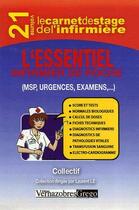 Couverture du livre « LE CARNET DE STAGE DE L'INFIRMIERE t.21 ; l'essentiel » de  aux éditions Vernazobres Grego