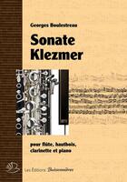 Couverture du livre « Sonate Klezmer Pour Flute, Hautbois, Clarinette Et Piano » de Georges Boulestreau aux éditions Buissonnieres