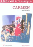 Couverture du livre « Carmen » de Prosper Mérimée aux éditions Flammarion