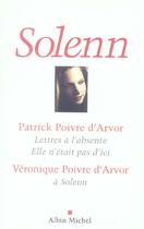 Couverture du livre « Solenn » de Patrick Poivre D'Arvor et Veronique Poivre D'Arvor aux éditions Albin Michel