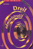 Couverture du livre « Droit Administratif ; Fonction Publique » de Andre Maurin aux éditions Dalloz