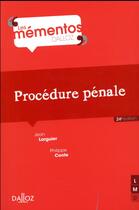 Couverture du livre « Procédure pénale (24e édition) » de Philippe Conte et Jean Larguier aux éditions Dalloz