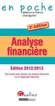 Couverture du livre « Analyse financière (édition 2012-2013) » de Beatrice Grandguillot aux éditions Gualino