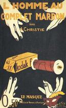 Couverture du livre « L'homme au complet marron » de Agatha Christie aux éditions Editions Du Masque