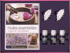 Couverture du livre « Huiles essentielles ; coffret » de Sylvie Charier aux éditions Marie-claire